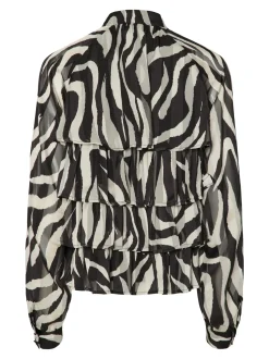 Y.A.S naisten pusero YASTWIGSY LS TOP, musta kuosi