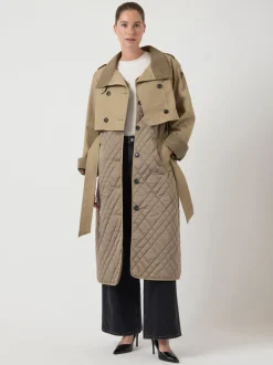 Y.A.S naisten takki, YASPRIXO LS COAT Sepia Tint