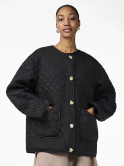 Y.A.S naisten tikkitakki YASLAURIE LS Padded Jacket S., musta