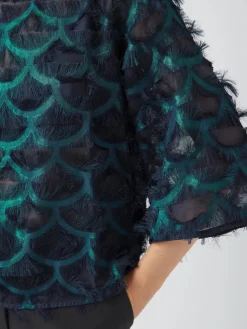 Y.A.S naisten toppi, YASPAZILLA 3/4 TOP Navy Blazer