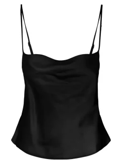 Y.A.S naisten toppi, YASSOFTLY STRAP SOLID TOP Musta