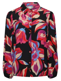 Y.A.S paitapusero, YASFIMA LS SHIRT S Musta Kuosi